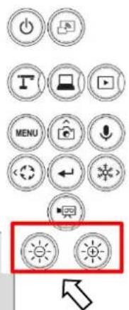 Grid of circular icons with function labels and a highlighted red button, likely representing UI or system functions.