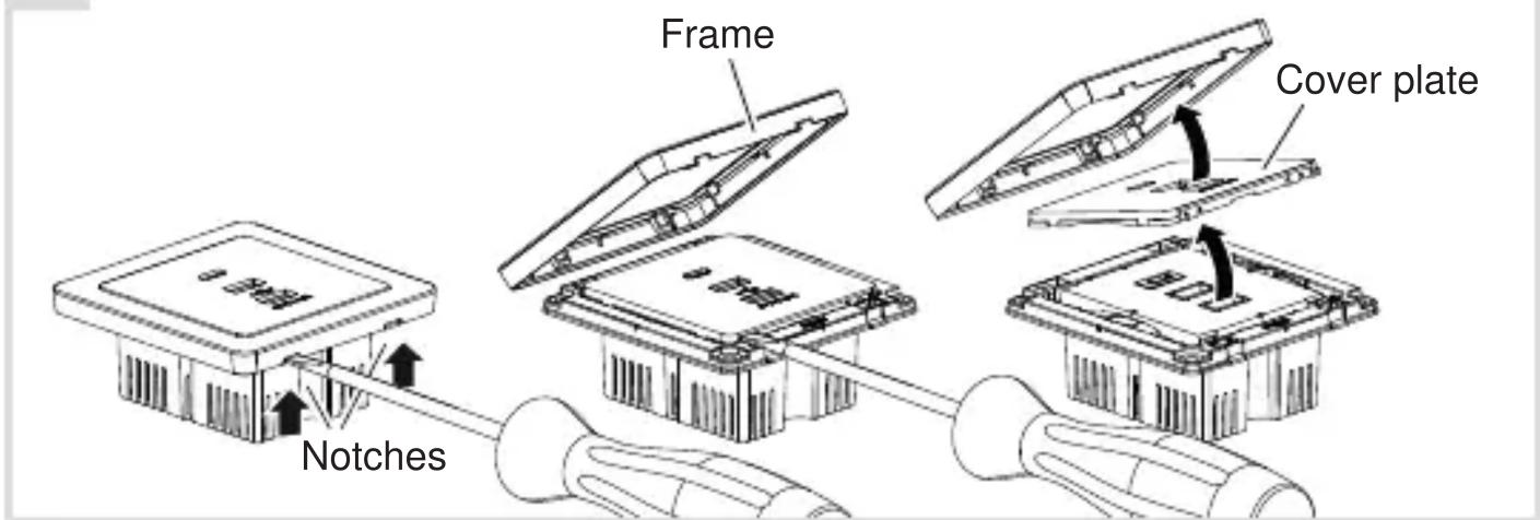Frame Cover plate Notches