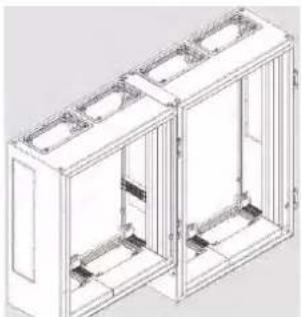 HAGER FR24V2 - Side-by-side connection of 2 enclosures - 6