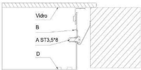 Vidro B A ST3,5*8 D