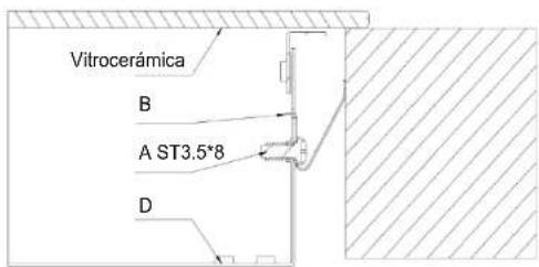 Vitrocerámica B A ST3.5*8 D