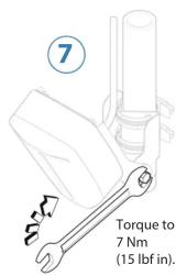 Torque to 7 Nm (15 lbf in) ⑦