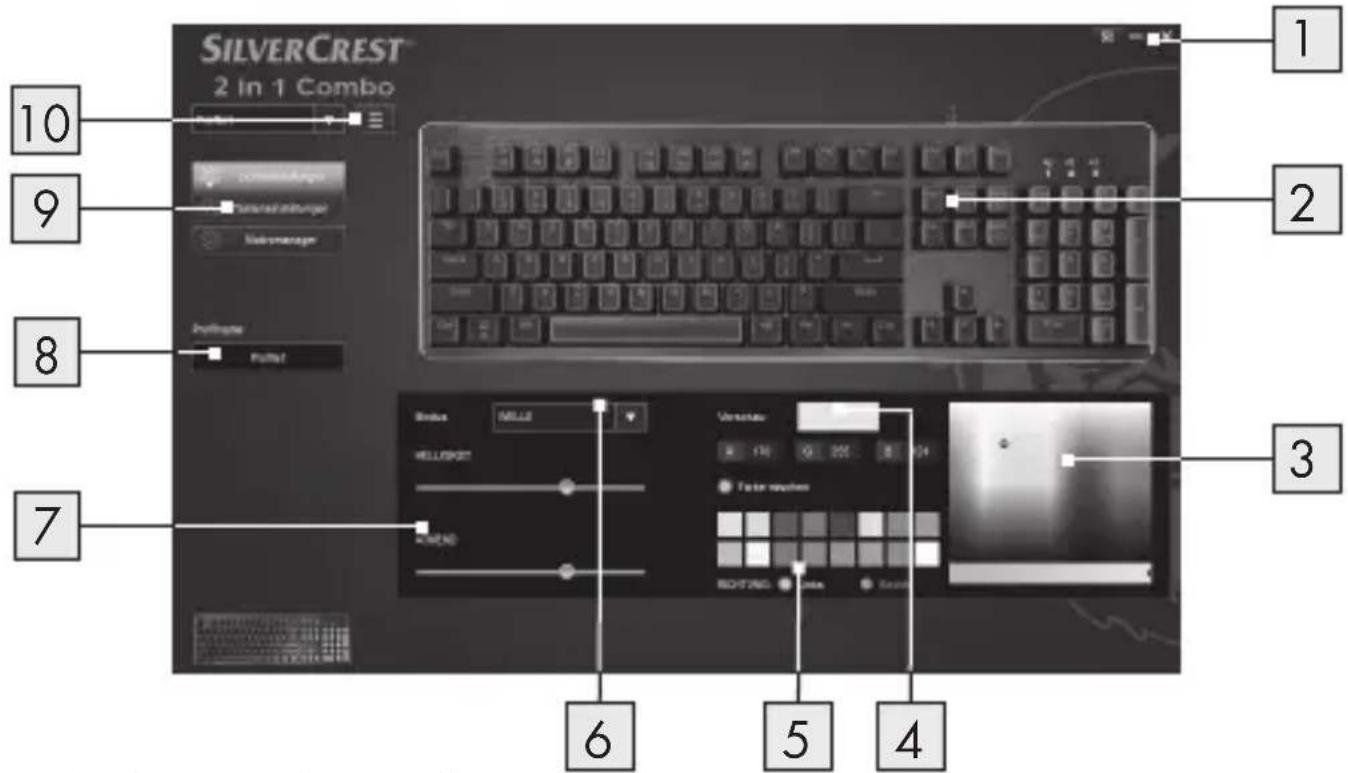SILVERCREST® 2 In 1 Combo 10 9 8 7 2 1 2 3 6 5 4