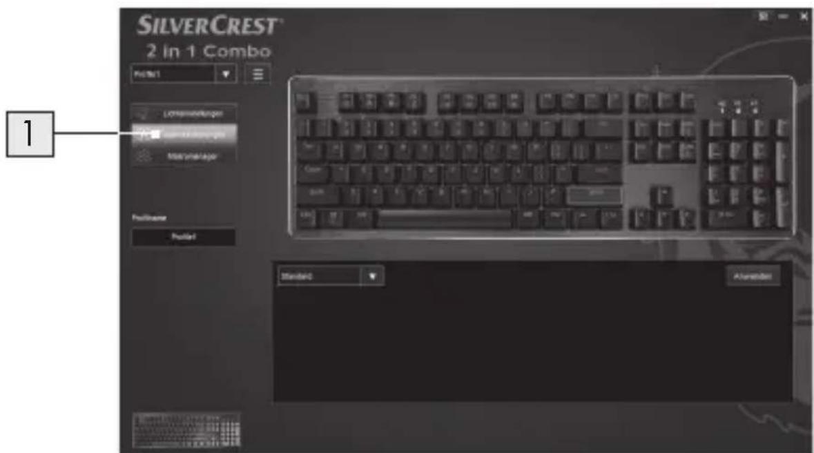 SILVERCREST SGK 3 A2 - Tasteneinstellungen - 1