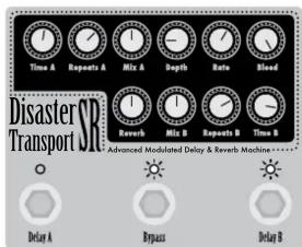 Time A Repairs A Mix A Depth Rate Sound Reverb Mix B Repairs B Time B Advanced Modulated Delay & Reverb Machine Delay A Bypass Delay B