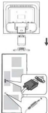 Diagram illustrating a device assembly process with labeled components and directional arrows indicating assembly steps.