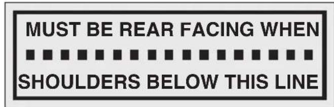 MUST BE REAR FACING WHEN ■ ■ ■ ■ ■ ■ ■ ■ ■ ■ ■ ■ ■ ■ ■ ■ ■ ■ ■ ■ ■ ■ ■ ■ ■ ■ ■ ■ ■ ■ ■ ■ ■ ■ ■ ■ ■ ■ ■ ■ ■ ■ ■ ■ ■ ■ ■ ■ ■ ■ ■ ■ ■ ■ ■ ■ ■ ■ ■ ■ ■ ■ ■ ■ ■ ■ ■ ■ ■ ■ ■ ■ ■ ■ ■ ■ ■ ■ ■ ■ ■ ■ ■ ■ ■ ■ ■ ■ ■ ■ ■ ■ ■ ■ ■ ■ ■ ■ ■ ■ ■ □ SHOULDERS BELOW THIS LINE