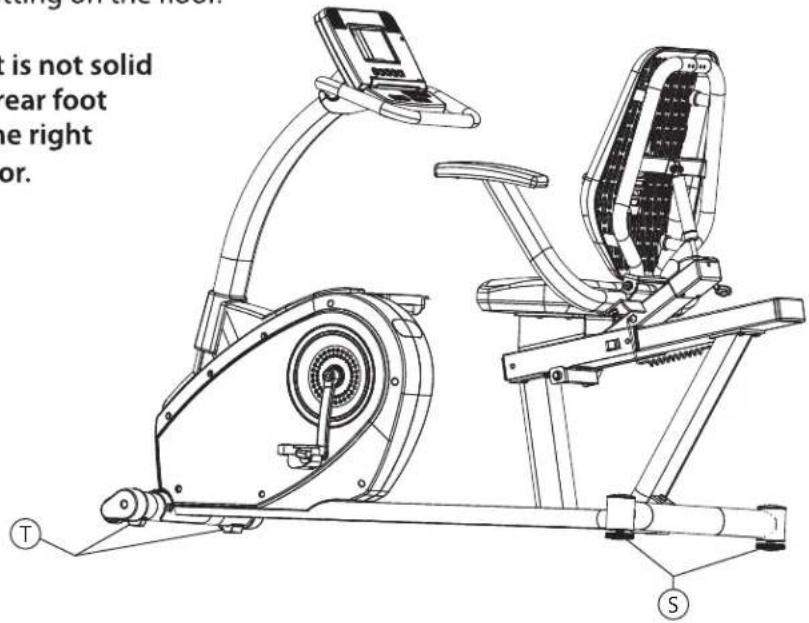 t is not solid ear foot e right or. T S
