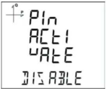 40° PIN ACTI RATE DISABLE