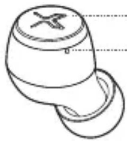 Line drawing of a hat with a cross mark on the cap, no text or symbols present