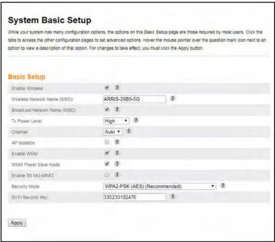 System Basic Setup While your system has many configuration options, the options on this Basic Setup page are those required by most users. Click the tabs to access the other configuration pages to set advanced options. Hover the mouse pointer over the question mark icon next to an option to view a…