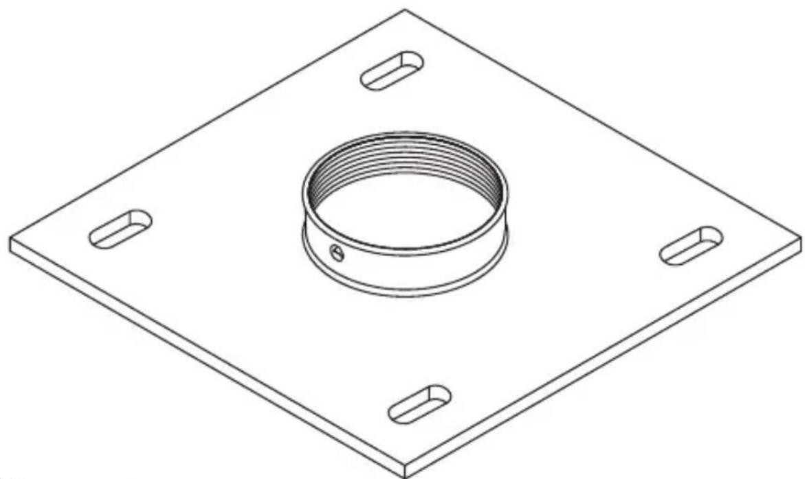 Gabor CP-6 - FIXED 1.5 NPT MOUNTING PLATE - 1
