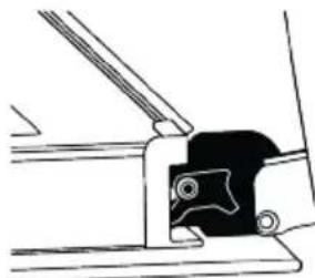 Pure mechanical assembly diagram without any text, numbers, or symbols