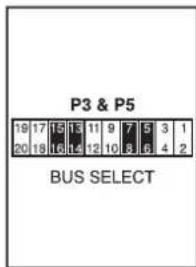 P3 & P5 19 17 15 13 11 9 7 5 3 1 20 18 16 14 12 10 8 6 4 2 BUS SELECT