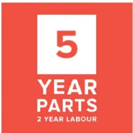5 YEAR PARTS 2 YEAR LABOUR