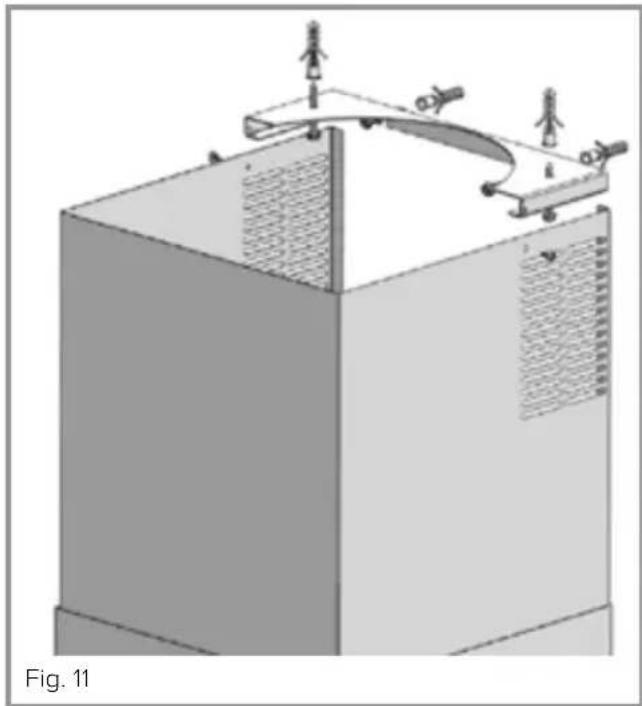 CDA EXA60SI - Securing the chimney sections - 1