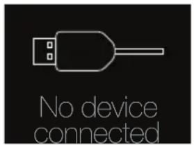 No device connected