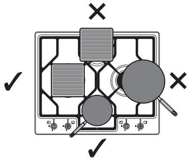 SMEG PGF64SA - Conselhos práticos para a utilização da placa - 2