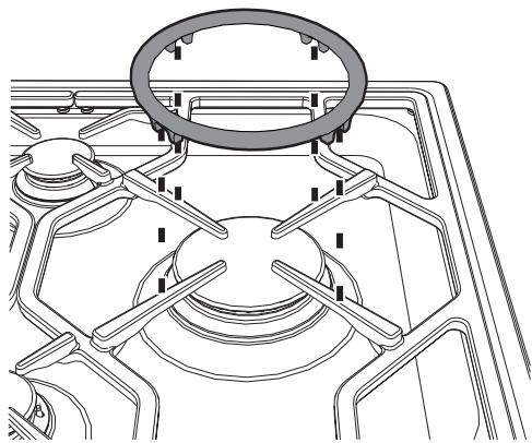 SMEG PGF64SA - Erhöhtes Rost - 2