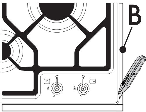 SMEG PGF64SA - Fijación a la estructura de apoyo: modelo de empotrado tradicional - 9