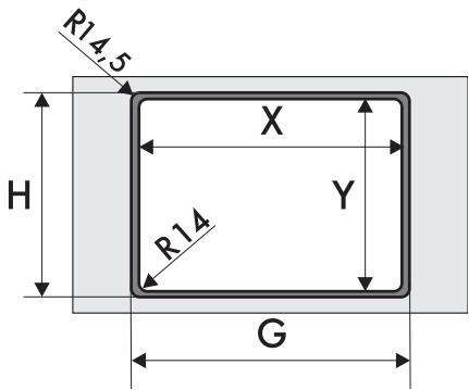 SMEG PGF64SA - Fixation à la structure de support : modèle à encastrement au ras - 2