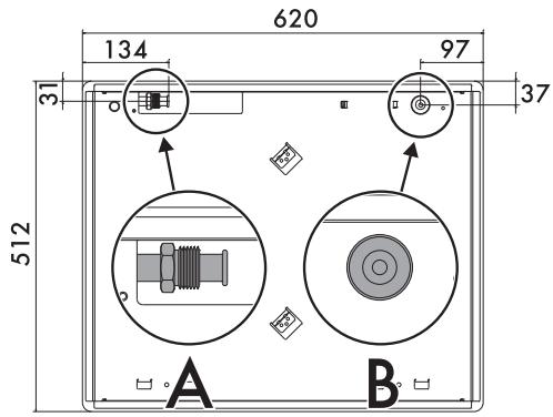 SMEG PGF64SA - Fixação na estrutura de suporte: modelo de encaixe tradicional - 10