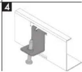 Isometric line drawing of a mechanical assembly or mounting bracket (no text or symbols)