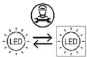 graph LR A["LED"] <--> B["LED"]