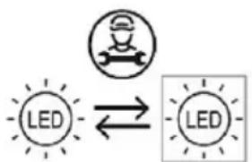 graph LR A["LED"] <--> B["LED"]