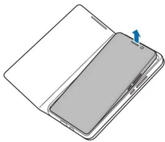 SAMSUNG EF-NG991 - Присоединение или отсоединение чехла Smart LED View Cover - 2