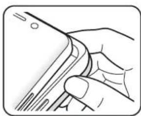 Illustration of a hand holding a pen or ruler.