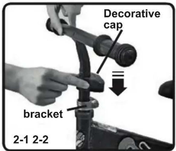 Decorative cap bracket 2-1 2-2