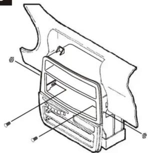 Technical diagram of a vehicle rear panel with labeled components and parts
