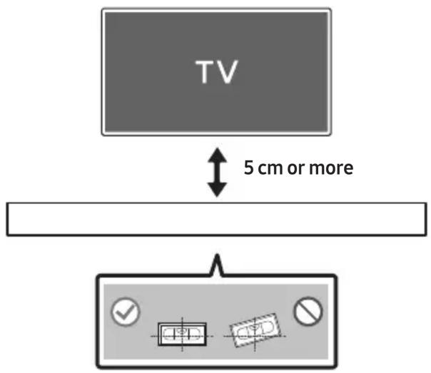 TV 5 cm or more