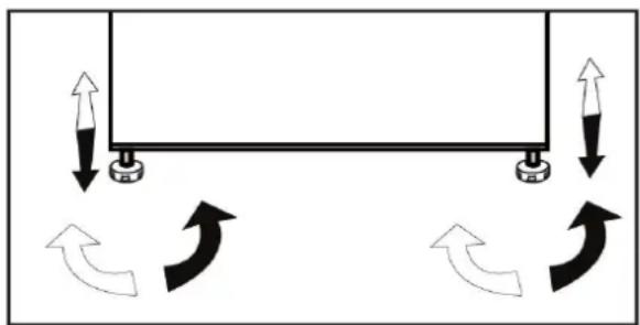 Diagram showing a rectangular structure with upward and downward arrows indicating rotational or directional motion (no text or symbols)