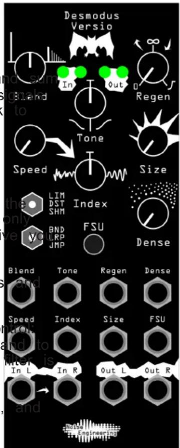 Desmodus Versio In Out Regen Speed Tone Size the only yes LIM DST SHM Index BND LRP JMP FSU Dense Blend Tone Regen Dense Speed Index Size FSU and to Inter is In L In R Out L Out R and Rebe Engineering