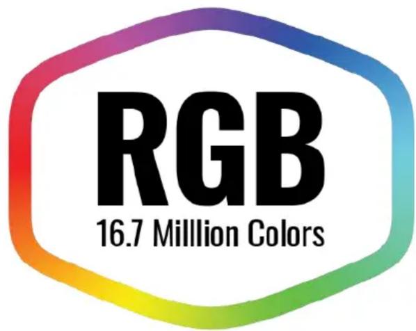RGB 16.7 Million Colors