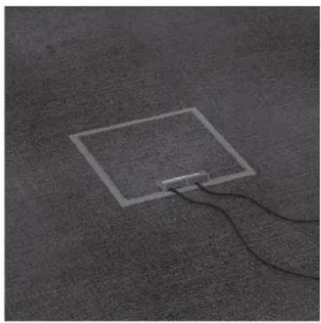 HAGER AKU4000701 - Hinged cover for flat floor mounting KDQ/KDE - 1