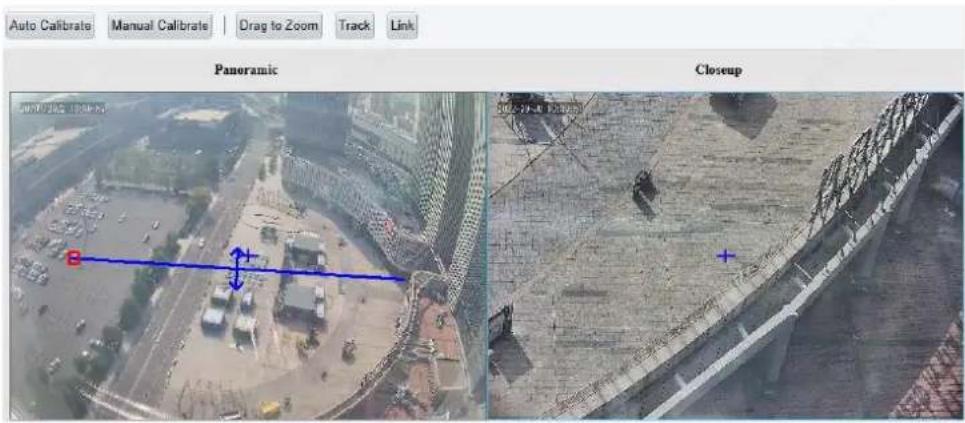 Auto Calibrate Manual Calibrate Drag to Zoom Track Link Panoramic Closeup