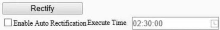 Rectify Enable Auto Rectification Execute Time 02:30:00