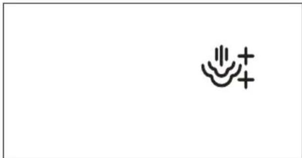 Simple line drawing of a hand holding a cloud with plus signs.