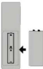 BLAUPUNKT 43UBG6000 - Insertion des piles dans la télécommande - 3