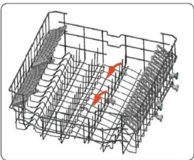 3D wireframe diagram of a structural grid with red arrows indicating direction (no text or symbols)