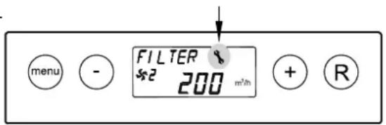 menu - FILTER *2 200 m³/h + R