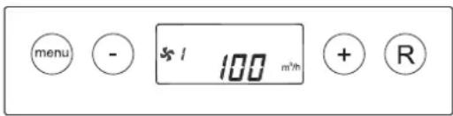 menu - $/ l 100 m³/h + R