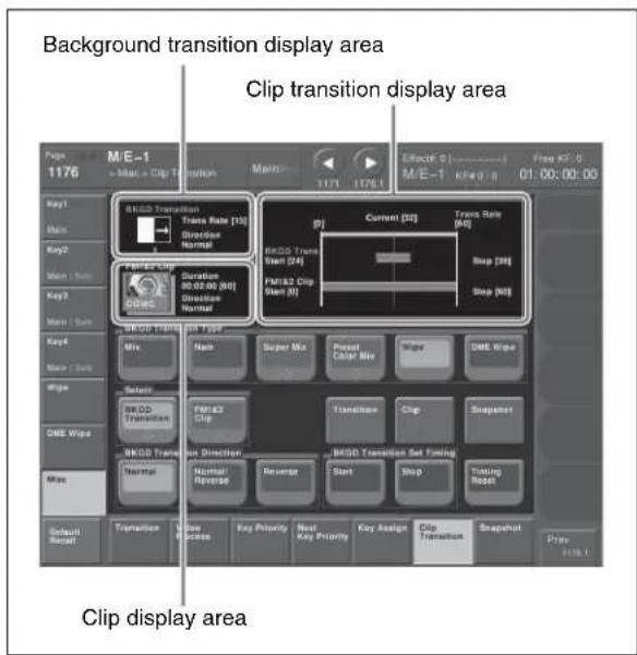 Background transition display area Clip transition display area Page M/E-1 1176 - Max Clip Transition Main: 1171 1176.1 Effect 0 ( ) 01:00:00:00 M/E-1 KFw 0 Key1 Key2 Key3 Key4 Key5 Key6 Key7 Key8 Key9 Key10 Key11 Key12 Key13 Key14 Key15 Key16 Key17 Key18 Key19 Key20 Key21 Key22 Key23 Key24 Key25 Key26 Key27 Key28 Key29 Key30 Key31 Key32 Key33 Key34 Key35 Key36 Key37 Key38 Key39 Key40 Key41 Key42 Key43 Key44 Key45 Key46 Key47 Key48 Key49 Key50 Key51 Key52 Key53 Key54 Key55 Key56 Key57 Key58 Key59 Key60 Key61 Key62 Key63 Key64 Key65 Key66 Key67 Key68 Key69 Key70 Key71 Key72 Key73 Key74 Key75 Key76 Key77 Key78 Key79 Key80 Key81 Key82 Key83 Key84 Key85 Key86 Key87 Key88 Key89 Key90 Key91 Key92 Key93 Key94 Key95 Key96 Key97 Key98 Key99 Key100