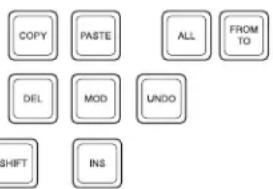 COPY PASTE ALL FROM TO DEL MOD UNDO SHIFT INS