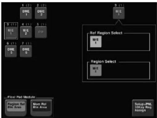SONY MVS-7000X - Selection screen for regions assigned to region selection buttons - 1