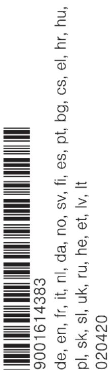 9001614383 de, en, fr, it, nl, da, no, sv, fi, es, pt, bg, cs, el, hr, hu, pl, sk, sl, uk, ru, he, et, lv, lt 020420