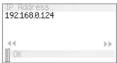 IP Address 192.168.0.124 OK